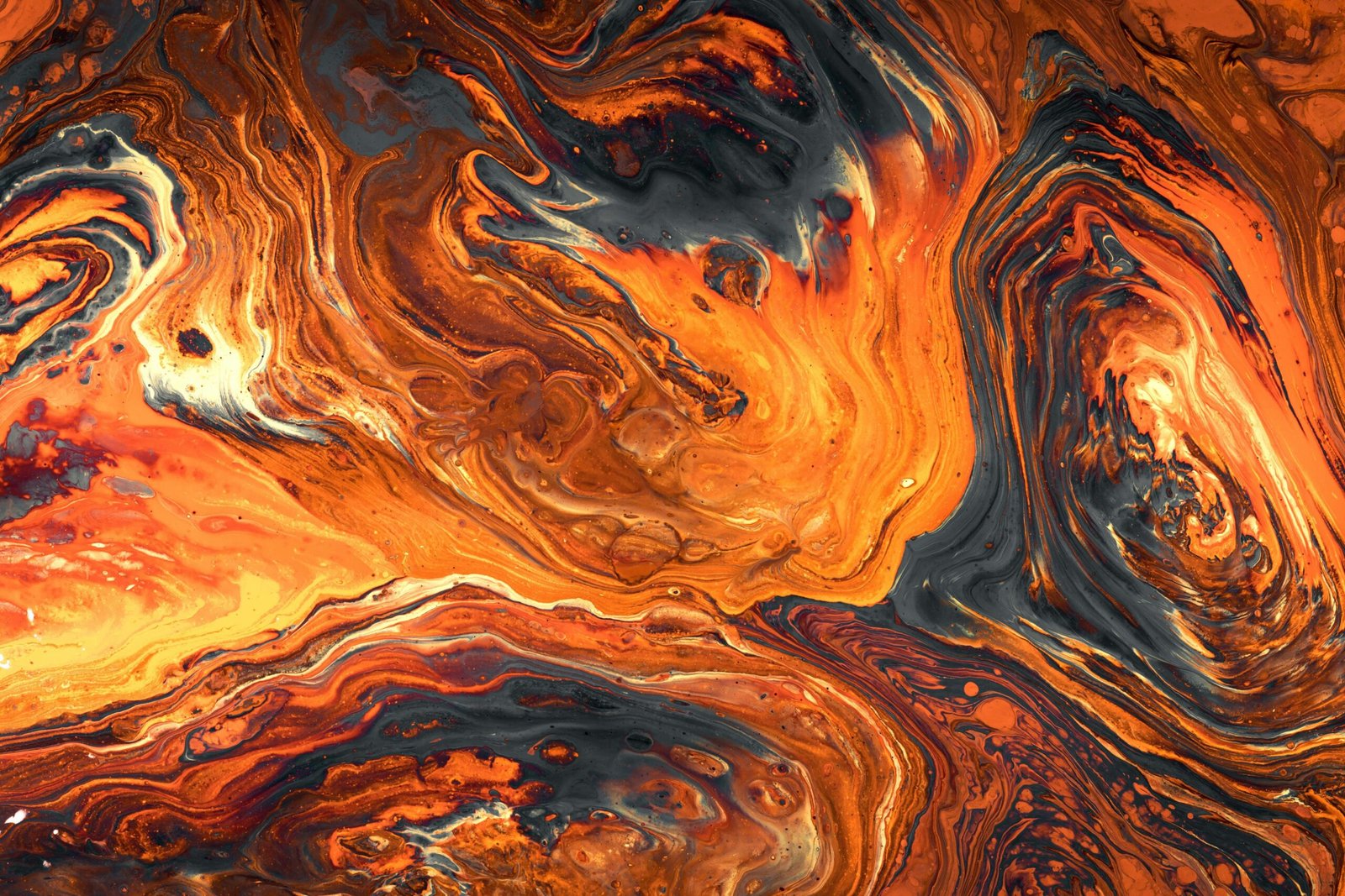 blue and orange abstract painting